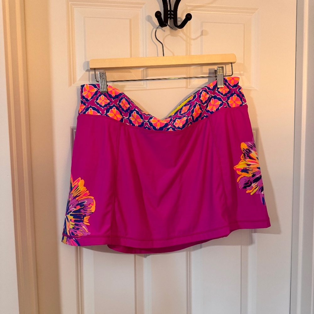 Lilly Pulitzer Luxletic Skort sz XL EUC Like New UPF 50